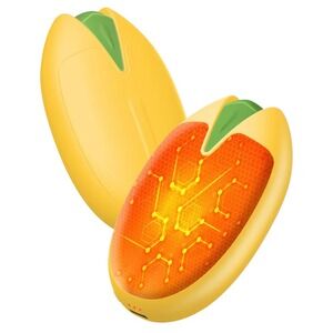 2in1 Magnetic Hand Warmers Rechargeable Yellow Pistachio Design AI Chip Type C